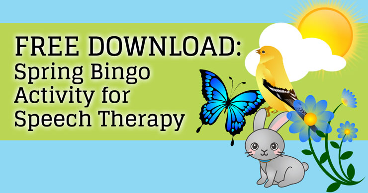 FREE DOWNLOAD: Spring BINGO Activity for Speech Therapy